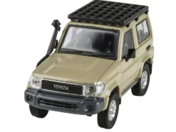 2014 Toyota Land Cruiser 71 SWB Short Wheel Base Sandy Taupe Brown 1/64 Diecast Model Car Paragon Models PA-55564