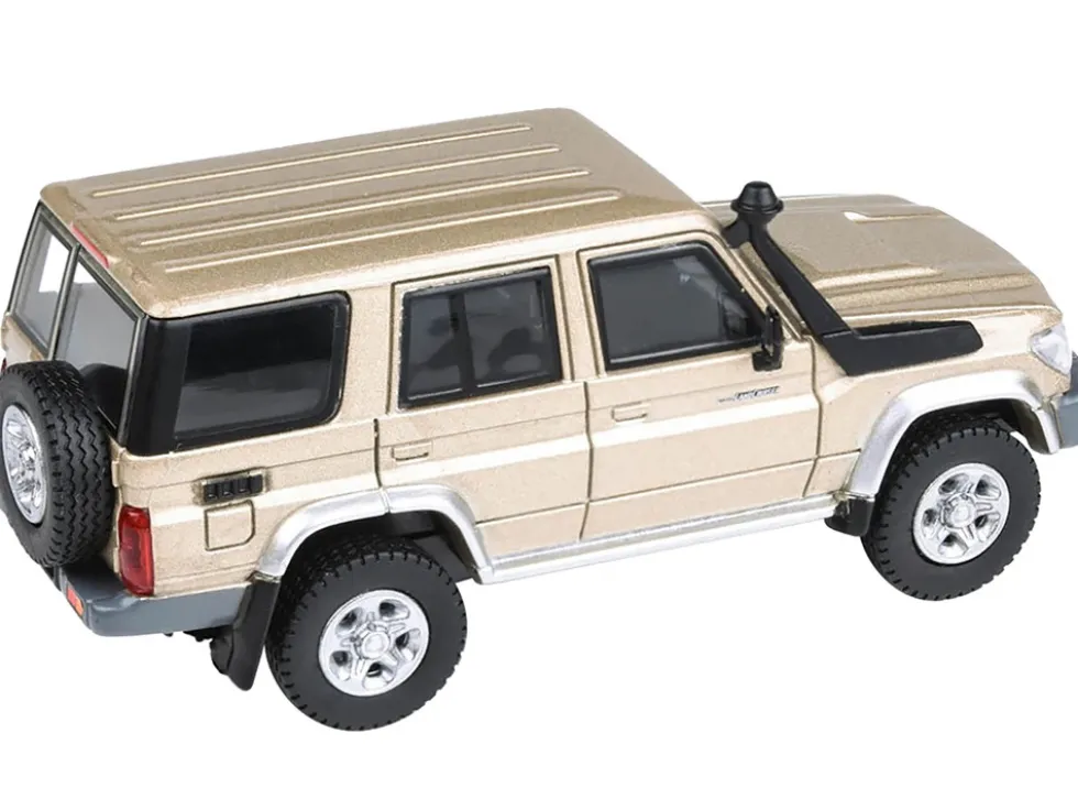 2014 Toyota Land Cruiser 76 Vintage Gold Metallic 1/64 Diecast Model Car Paragon Models PA-55314