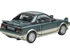 1985 Toyota MR2 MK1 Green Metallic and Gold with Sunroof 1/64 Diecast Model Car by Paragon Models