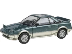 1985 Toyota MR2 MK1 Green Metallic and Gold with Sunroof 1/64 Diecast Model Car by Paragon Models