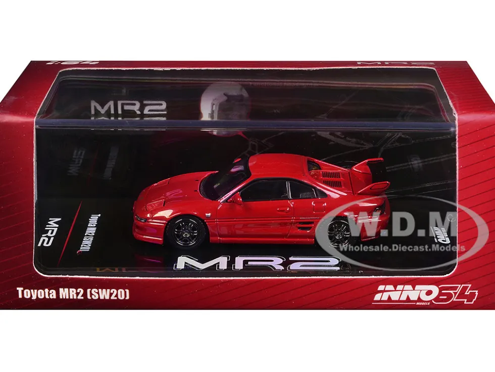 Toyota MR2 (SW20) RHD (Right Hand Drive) Red 1/64 Diecast Model Car by Inno Models