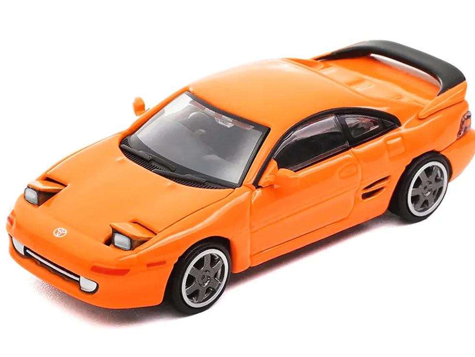 Toyota MR2 W20 RHD (Right Hand Drive) Orange 1/64 Diecast Model Car by Die Cast Team