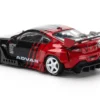 Toyota Pandem GR86 "Advan" Black and Red with Graphics 1/64 Diecast Model Car by Pop Race