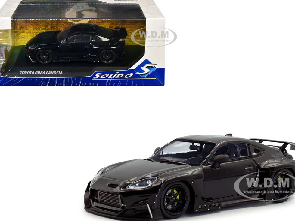 2022 Toyota Pandem GR86 Black 1/43 Diecast Model Car by Solido