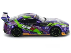 Toyota Pandem GR Supra RHD (Right Hand Drive) "EVA RT Test Type-01 GoodRide" Purple Metallic with Graphics 1/64 Diecast Model Car by Pop Race