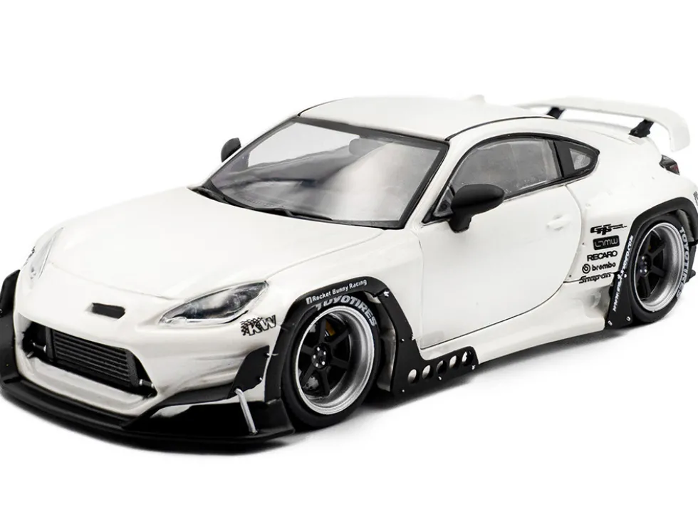 2022 Toyota Pandem GR86 White Metallic 1/43 Diecast Model Car by Solido
