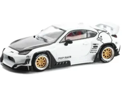 Toyota Pandem GR86 White with Carbon Hood