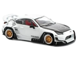 Toyota Pandem GR86 White with Carbon Hood