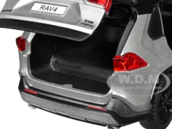 Toyota Rav4 Hybrid XSE Silver Metallic with Black Top and Sunroof 1/24 Diecast Model Car H08666SLBK