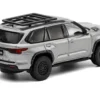 Toyota Sequoia TRD PRO Silver Metallic with Roof Rack 1/64 Diecast Model Car by GCD