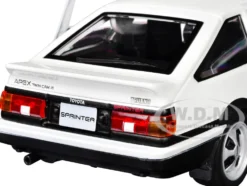 Toyota Sprinter Trueno AE86 RHD (Right Hand Drive) White with Black Stripes "Special Edition" Series 1/24 Diecast Model Car by Maisto