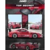 Toyota Supra (A80) "Top Secret" GT300 RHD (Right Hand Drive) Red Metallic 1/64 Diecast Model Car by Inno Models