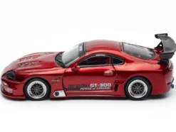 Toyota Supra (A80) "Top Secret" GT300 RHD (Right Hand Drive) Red Metallic 1/64 Diecast Model Car by Inno Models