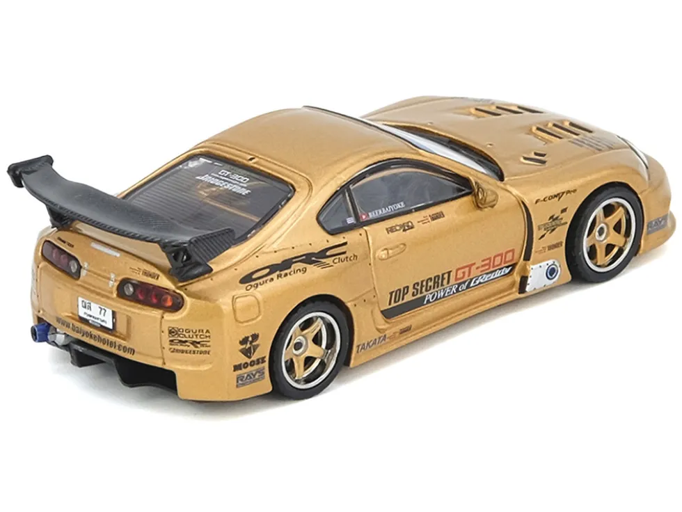 Toyota Supra (A80) "Top Secret Thailand" GT300 RHD (Right Hand Drive) Gold Metallic "Tokyo Auto Salon Kuala Lumpur 2025 Event Exclusive" 1/64 Diecast Model Car by Inno Models
