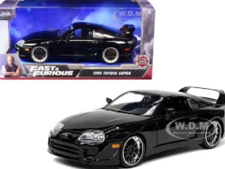1995 Toyota Supra Black Fast & Furious Movie 1/24 Diecast Model Car Jada 33380