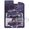 Toyota Supra "DarwinPro 66G NWB" Gray Metallic with Shark Mouth Graphics 1/64 Diecast Model Car by Pop Race