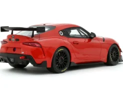 2023 Toyota Supra GT4 100 Edition Plasma Orange Metallic Limited Edition to 999 pieces Worldwide 1/18 Model Car by Otto Mobile