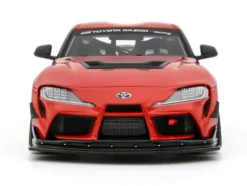 2023 Toyota Supra GT4 100 Edition Plasma Orange Metallic Limited Edition to 999 pieces Worldwide 1/18 Model Car by Otto Mobile