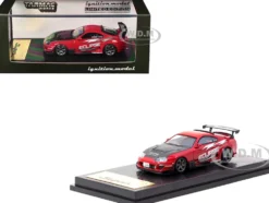 Toyota Supra (JZA80) RZ RHD (Right Hand Drive) "Eclipse Racing Concept" Red with Carbon Hood 1/64 Diecast Model Car by Ignition Model