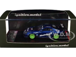 Toyota Supra (JZA80) RZ RHD (Right Hand Drive) #9 "WedsSport" Blue Metallic with Graphics 1/64 Diecast Model Car by Ignition Model