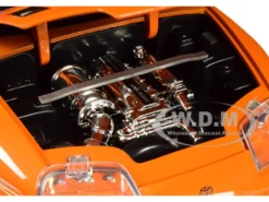 Toyota Supra Metallic Orange Brian Diecast Figure Fast & Furious Movie 1/24 Diecast Model Car Jada 30738