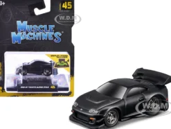 1995-97 Toyota Supra (MK4) Matt Black 1/64 Diecast Model Car by Muscle Machines
