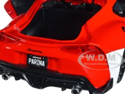 2020 Toyota Supra Red Graphics Miriya Sterling Diecast Figurine Robotech Hollywood Rides Series 1/24 Diecast Model Car Jada JA33679