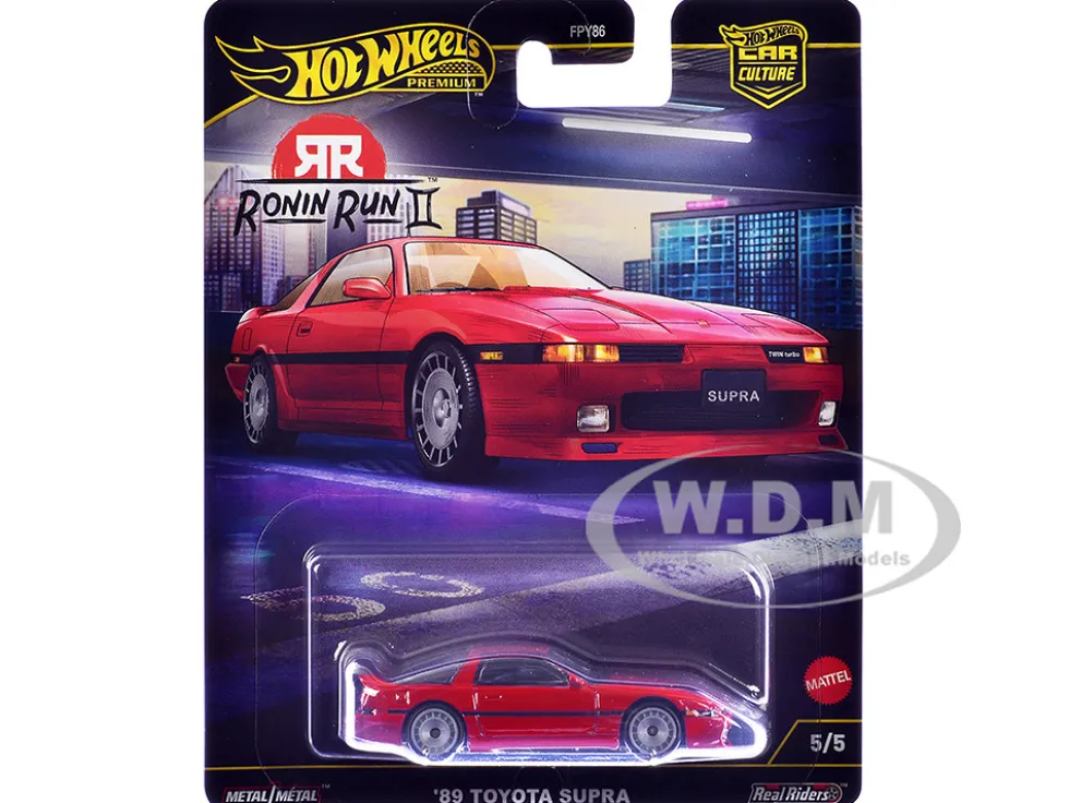 1989 Toyota Supra RHD (Right Hand Drive) Red "Ronin Run II" Series Diecast Model Car by Hot Wheels