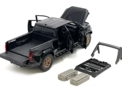 2024 Toyota Tacoma Trailhunter Edition Pickup Truck Black 1/24 Diecast Model Car
