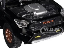 2024 Toyota Tacoma Trailhunter Edition Pickup Truck Black 1/24 Diecast Model Car
