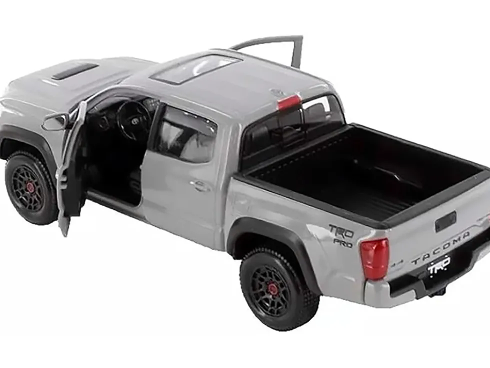 2023 Toyota Tacoma TRD PRO Pickup Truck Gray with Sunroof Special Edition Series 1/27 Diecast Model Car Maisto 32910GRY