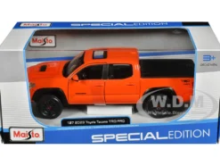 2023 Toyota Tacoma TRD PRO Pickup Truck Solar Octane Orange with Sunroof Special Edition Series 1/27 Diecast Model Car Maisto 32910OR