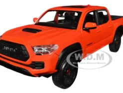 2023 Toyota Tacoma TRD PRO Pickup Truck Solar Octane Orange with Sunroof Special Edition Series 1/27 Diecast Model Car Maisto 32910OR