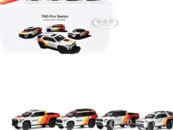 Toyota TRD PRO 4 Car Set Limited Edition to 500 pieces Worldwide 1/64 Diecast Model Cars by GCD