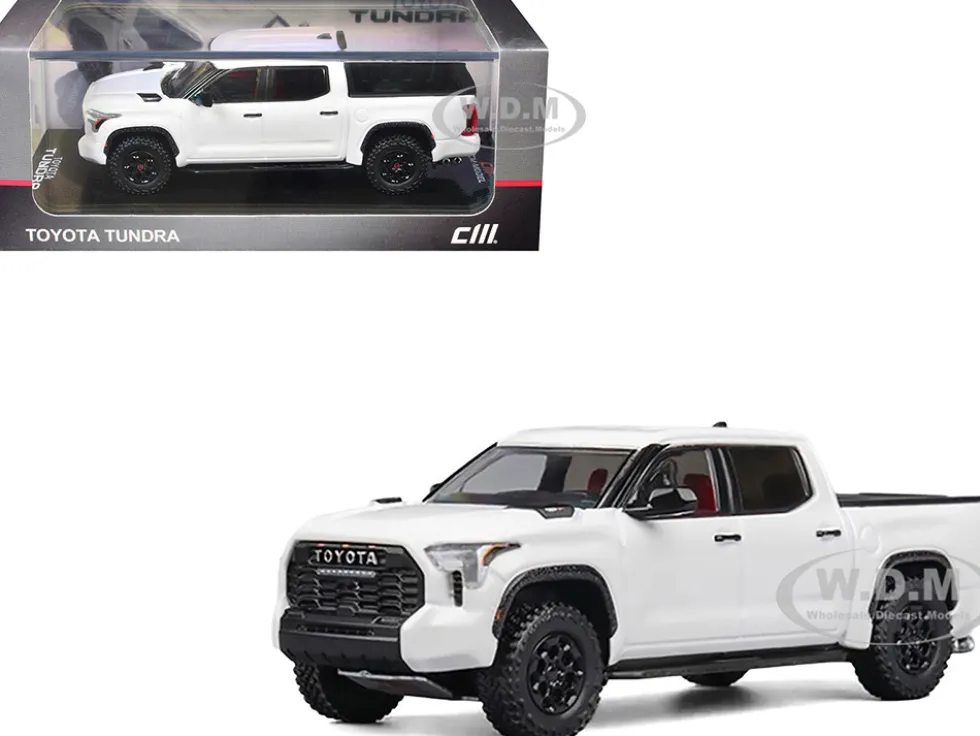 Toyota Tundra Pickup Truck White 1/64 Diecast Model Car by CM Model