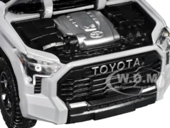 2023 Toyota Tundra TRD 4x4 Pickup Truck Cement Gray with Sunroof and Wheel Rack 1/24 Diecast Model Car