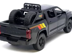 2023 Toyota Tundra TRD 4x4 Pickup Truck Black with TRD Stripes with Sunroof and Wheel Rack Limited Edition to 2400 pieces Worldwide 1/24 Diecast Model Car