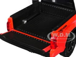 2023 Toyota Tundra TRD 4x4 Pickup Truck White and Red with Black and Gray Stripes with Sunroof and Wheel Rack Limited Edition to 2400 pieces Worldwide 1/24 Diecast Model Car