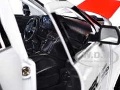 2023 Toyota Tundra TRD 4x4 Pickup Truck White and Red with Black and Gray Stripes with Sunroof and Wheel Rack Limited Edition to 2400 pieces Worldwide 1/24 Diecast Model Car