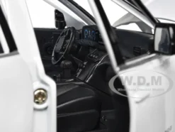2023 Toyota Tundra TRD 4x4 Pickup Truck White Metallic with Sunroof and Wheel Rack 1/24 Diecast Model Car H08555R-WH