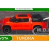 2023 Toyota Tundra TRD 4x4 Pickup Truck Solar Octane Orange with Sunroof and Wheel Rack 1/24 Diecast Model Car H08555R-SO