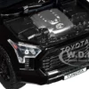 2023 Toyota Tundra TRD 4x4 Pickup Truck Black with Sunroof and Wheel Rack 1/24 Diecast Model Car H08555R-BK