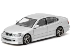 Toyota Vertex Aristo JZS161 RHD (Right Hand Drive) Silver Metallic "Global64" Series 1/64 Diecast Model by Tarmac Works