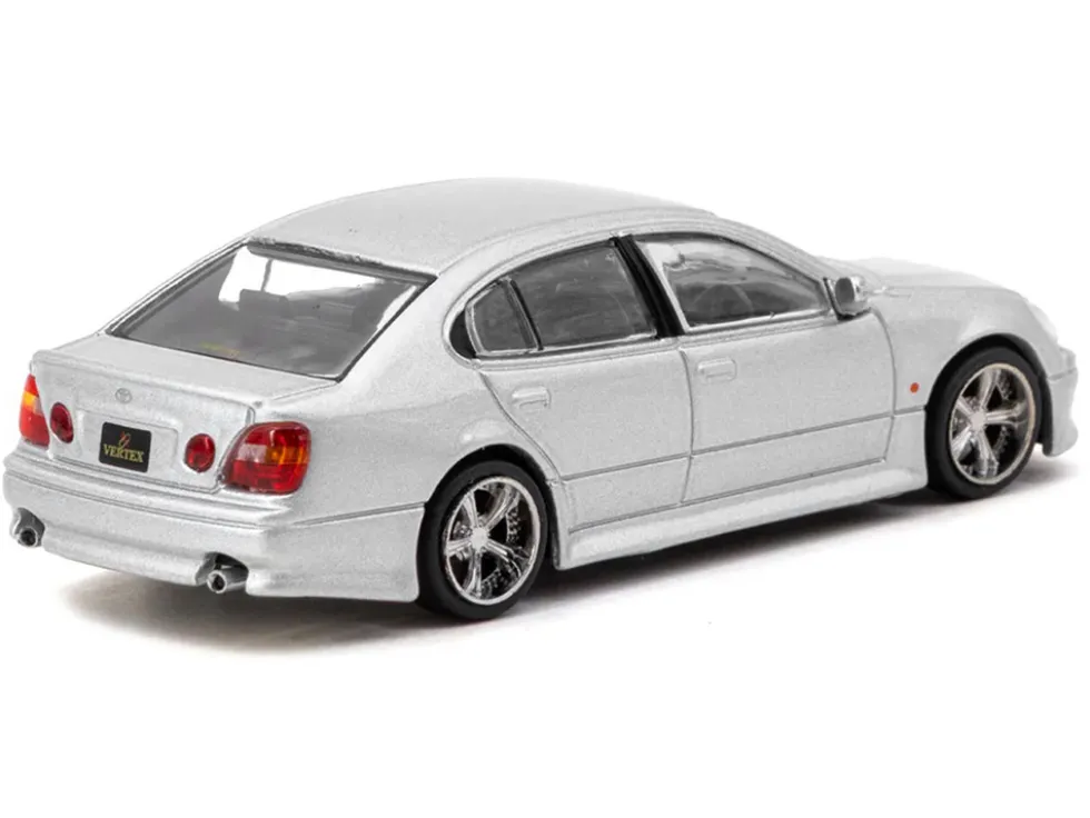 Toyota Vertex Aristo JZS161 RHD (Right Hand Drive) Silver Metallic "Global64" Series 1/64 Diecast Model by Tarmac Works