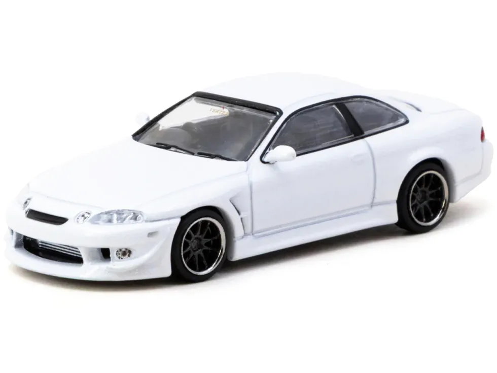 Toyota VERTEX Soarer JZZ30 RHD (Right Hand Drive) White Metallic "Global64" Series 1/64 Diecast Model by Tarmac Works