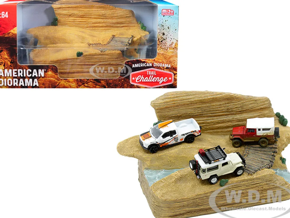 Trail Challenge Resin Diorama 1/64 Scale Models American Diorama 38431