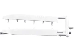 Trailer Wind Skirts for 53' Dry Vans White 1/87 (HO) Plastic Model Car by HO Logistics