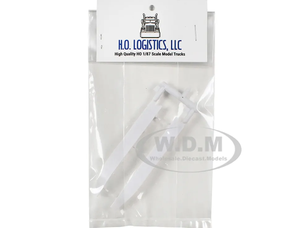 Trailer Wind Skirts for 53' Dry Vans White 1/87 (HO) Plastic Model Car by HO Logistics