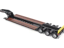 Trail King TK120 Hydraulic Detachable Gooseneck Lowboy Trailer Black (Outrigger Version) "Transport Series" 1/50 Diecast Model by Diecast Masters
