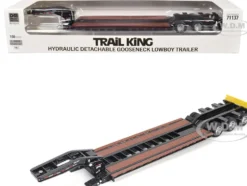 Trail King TK120 Hydraulic Detachable Gooseneck Lowboy Trailer Black (Outrigger Version) 